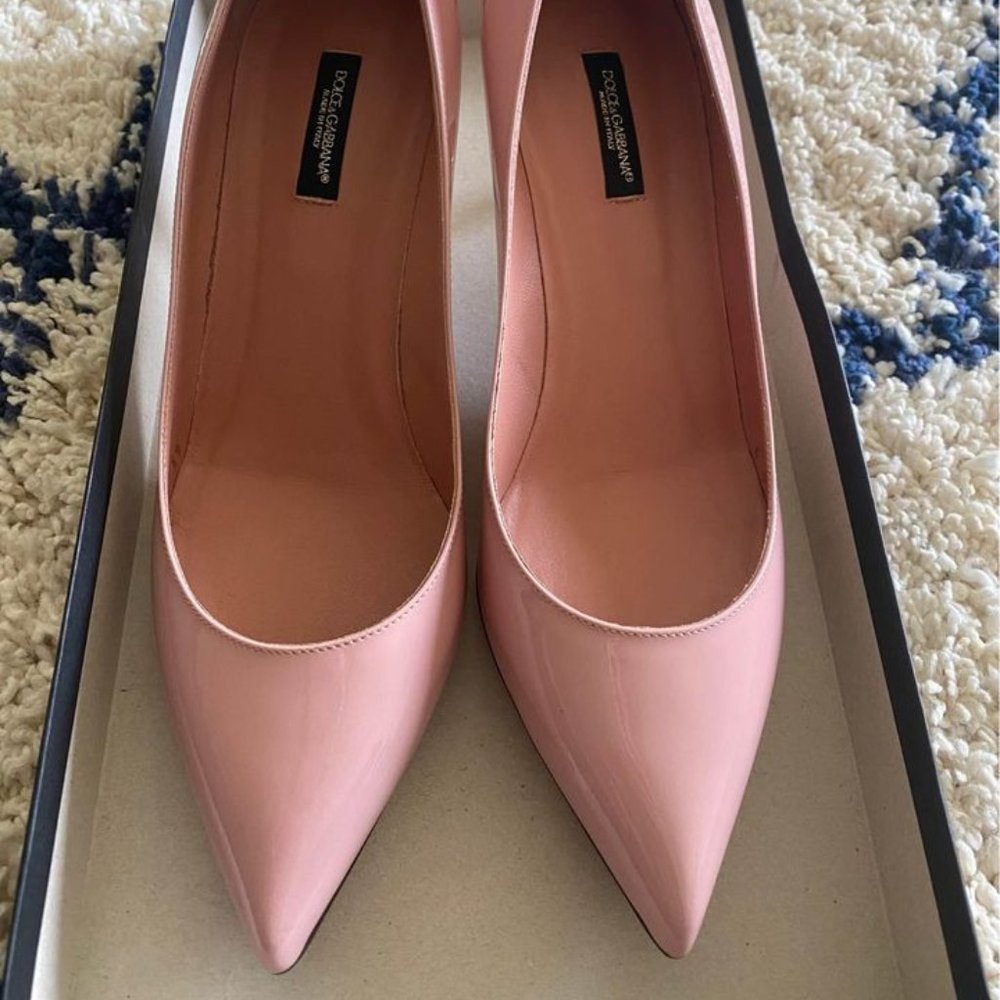 Dolce & Gabbana Pink Patent Heels